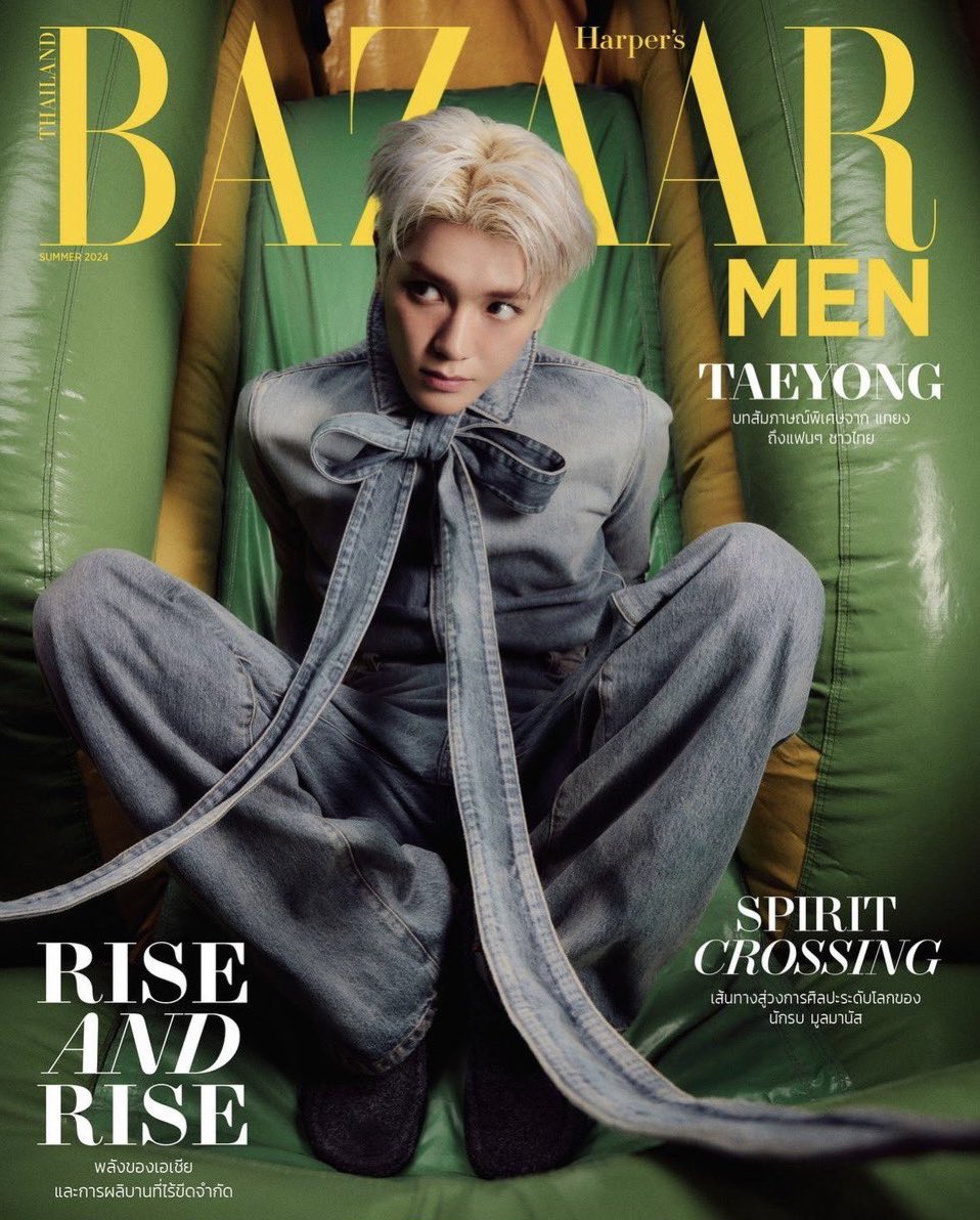 taeyong for harper’s bazaar men thailand!! 💚