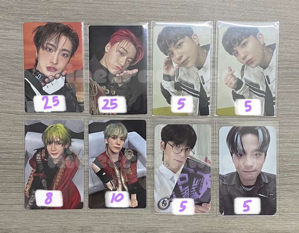 quick wts ateez photocards 

✅on hand 
❌sensitive/fussy buyers
❌no backout

- take more than 2pcs price can negotiable ✅ -

•postage RM8 wm | RM15 em
(postage will be made ONLY on 2/6 & 3/6)
#pasarateez