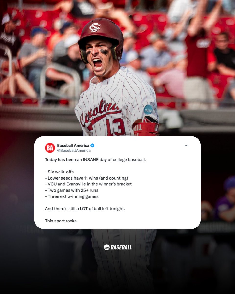 NCAABaseball's tweet image. Postseason in full effect 🫡

#RoadToOmaha