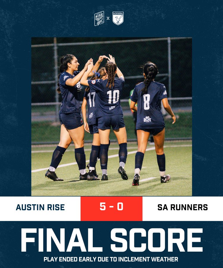 Austin Rise FC (@austinrisefc) on Twitter photo ⚡️Brewed up a storm of goals for the win! After 65 minutes of play, we end at 5-0
📸 <a href="/star_basker/">Starbasker 📸</a> ⚡️Brewed up a storm of goals for the win! After 65 minutes of play, we end at 5-0
📸 <a href="/star_basker/">Starbasker 📸</a>