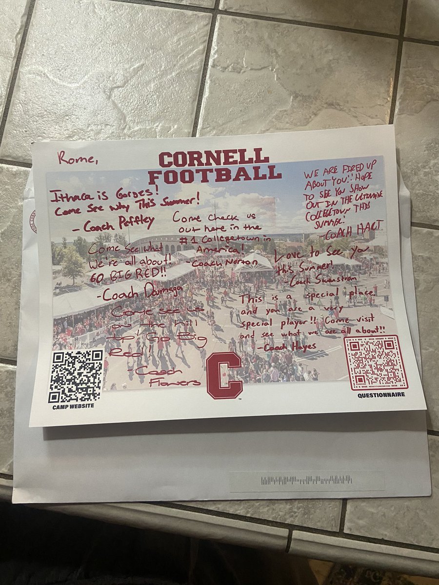 I appreciate the love from Cornell #GoBigRed‼️ <a href="/DanSwanstrom/">Dan Swanstrom</a>