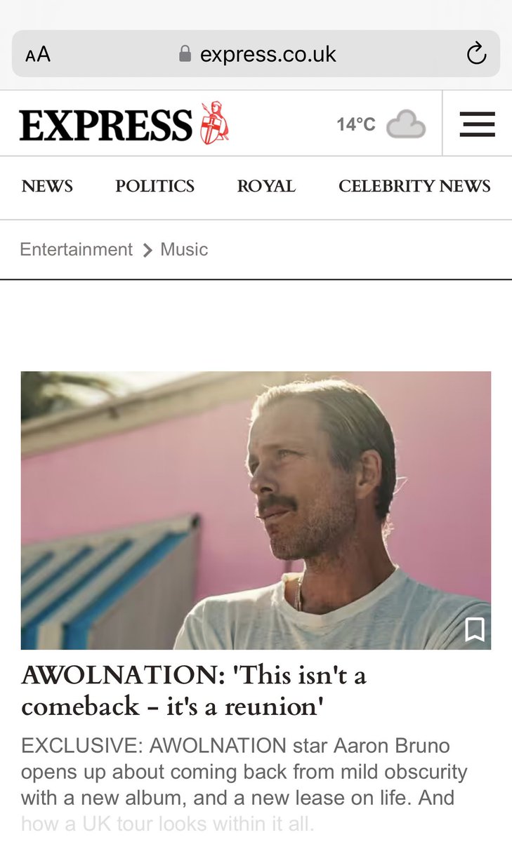 xandoane's tweet photo. So crazy to see my photo of Aaron Bruno of @awolnation on Express News! https://t.co/KnNVCZ4lFs