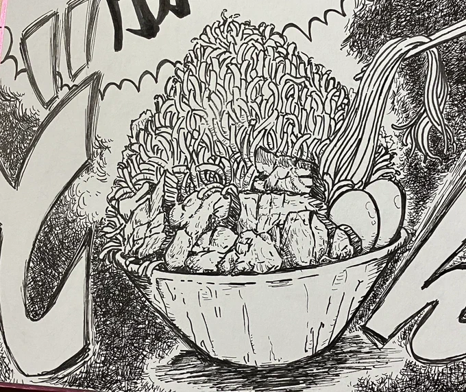 体調悪いときに息子のバースデーカードに二郎系ラーメン描いたんですが笑😆モヤシがミミズみたいになっちゃって気持ち悪い仕上がりに笑。余計体調悪くなりました笑。
しかし最近やっと少しずつ調子出てきまして、やっぱり元気でいる事って最高に幸せな事なんだなあと思いました✨✨✨ 
