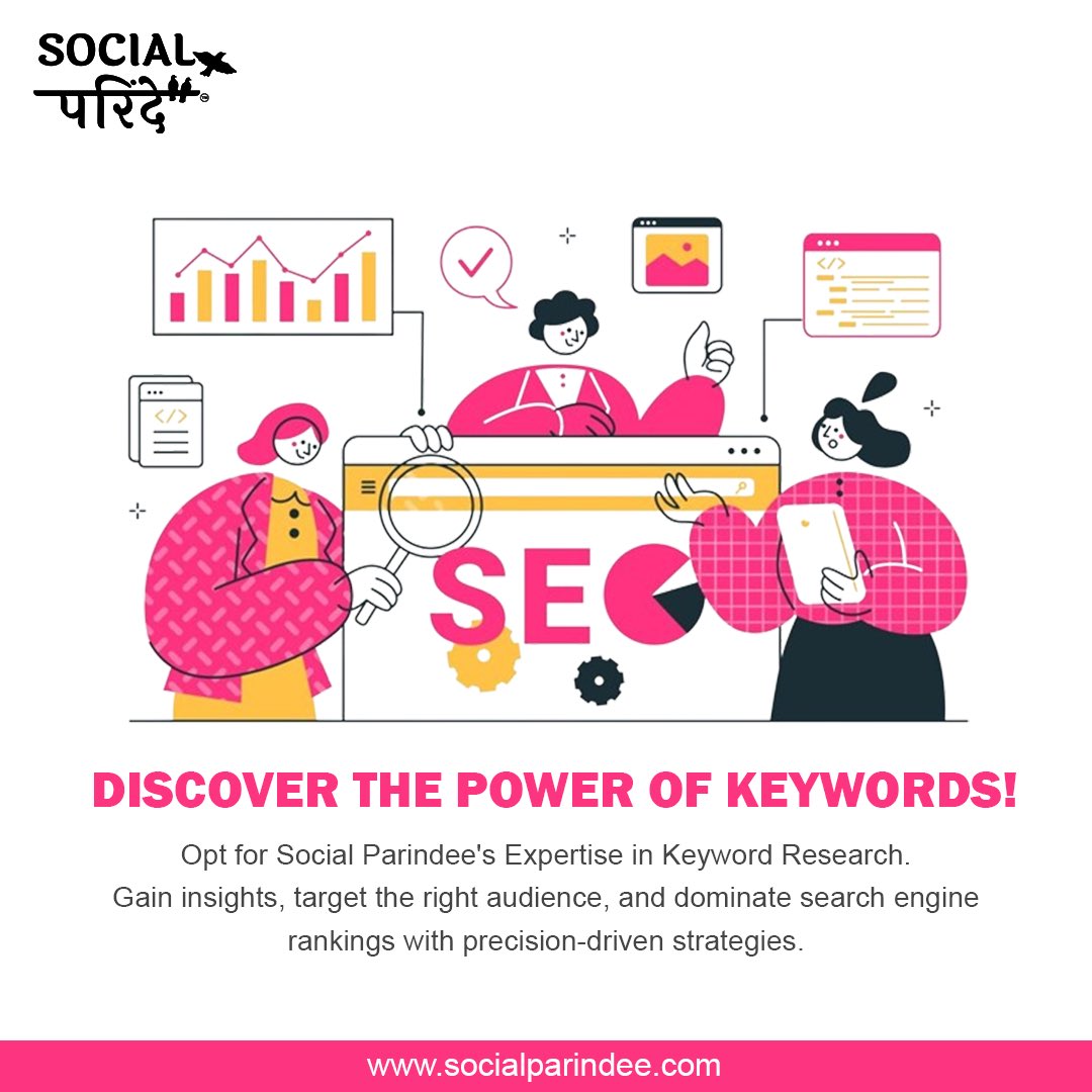 “Embark on a journey to discover the power of keywords with Social Parindee's expert guidance in Keyword Research. “☑️

#OnlineVisibility #SocialParindee #DigitalStrategy #SearchEngineOptimization