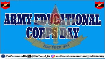 #LtGenDhirajSeth, #ArmyCdrSWC extends warm greetings to All Ranks, Veterans and Families of #ArmyEducationalCorps on the occasion of their 104th Corps Day.

#IndianArmy 
 
@adgpi
@HQ_IDS_India
@DIAV20
@KSBSectt
 
@PRODefRjsthn