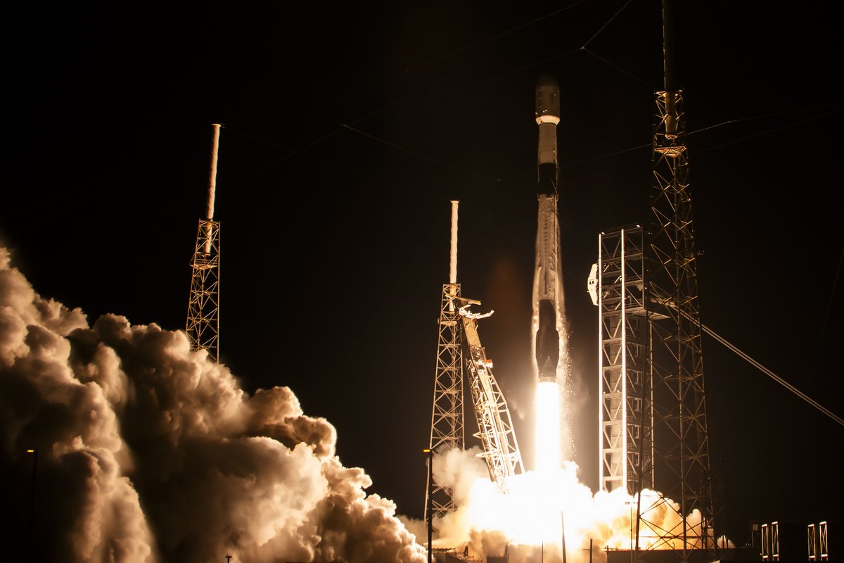 SpaceX's tweet image. Falcon 9 launching 23 @Starlink satellites from Florida on our 14th launch in May. Congratulations to the entire SpaceX team on continuously raising the bar for rapid and reliable launch