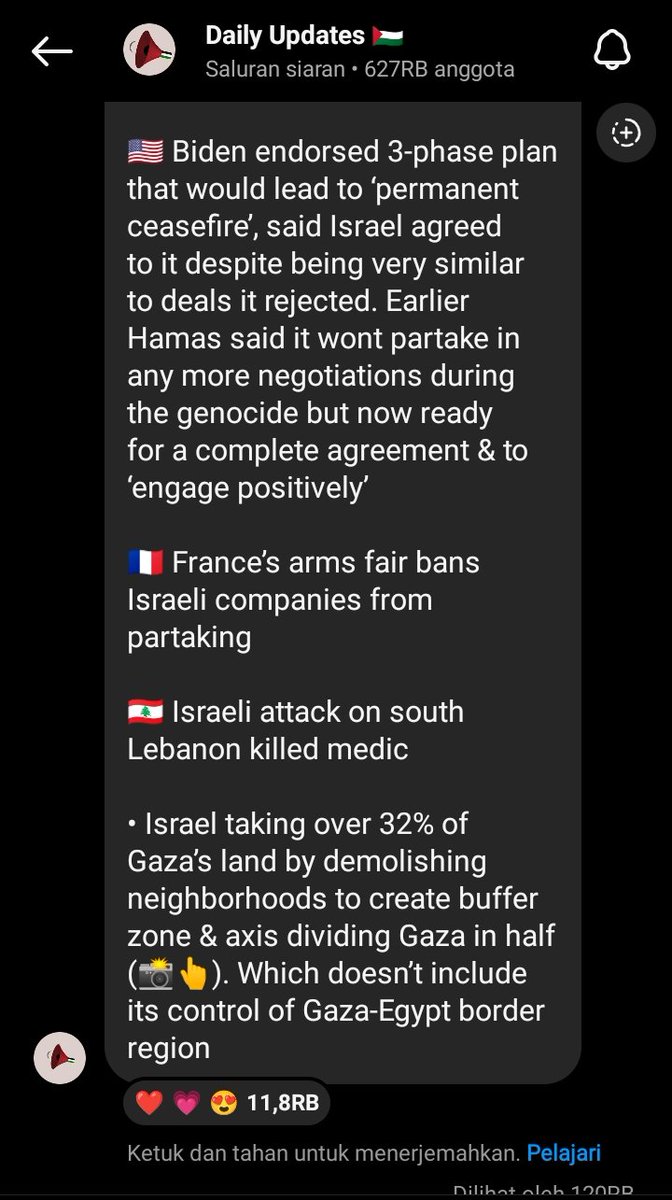 🚨 NEW UPDATE!

📍informasi berasal dari broadcast letstalkpalestine