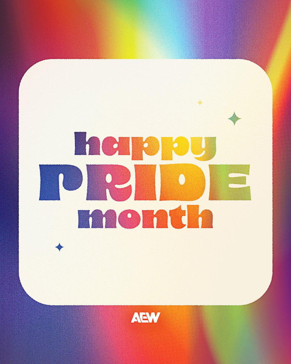Love is love 🫶 AEW is proud to celebrate #PrideMonth this month and every month!