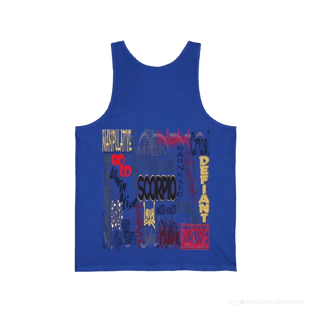 Atmyworst I am Possessive
Adult Unisex
True Royal Scorpio Tank
Available in 8 Colors. 

#First
#second
#third
#university
#Chicago
#fridaynight
#summer
#updates
#city
#colors
#scorpio
#unisex
#possessive