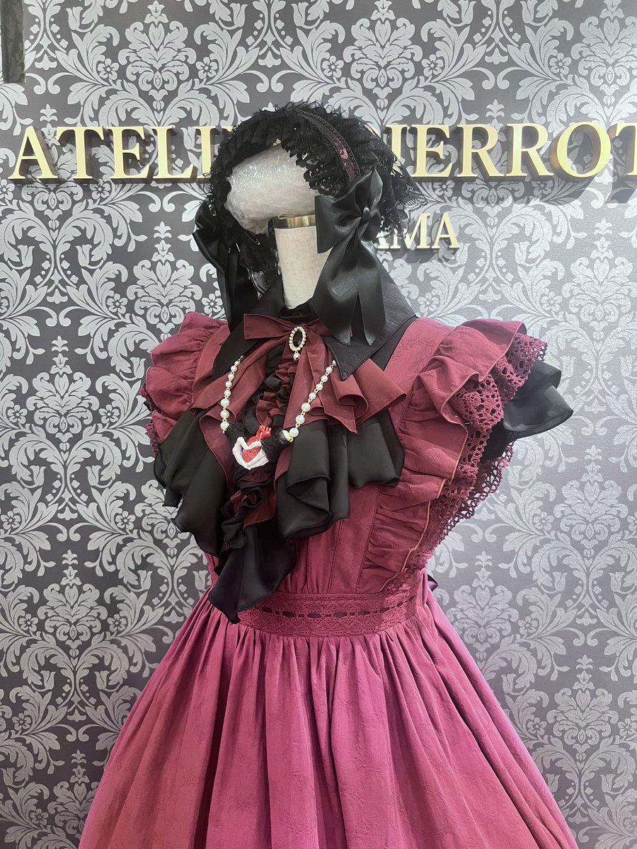 MARBLE ゴシック調エレガンスタイ付きジャケット型ドレープワンピース ◇受注商品◇ゴシック調エレガンスタイ付きジャケット型ドレープ