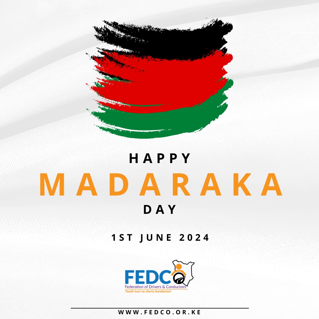 Fedco_KE's tweet photo. Today marks a significant day worth celebrating our resilience and progress.Happy Madaraka Day from FEDCO 
#happymadarakaday🇰🇪 
#FEDCO https://t.co/GCaKAPwdIH