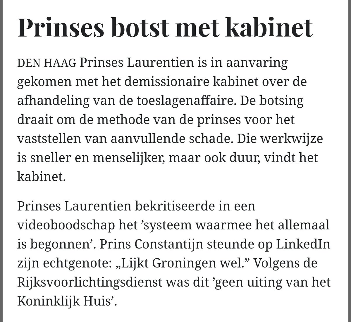 Die zgn 'prinses' wil 'mooi weer spelen' met ons belastinggeld. 
Sinterklaas bestaat niet meer, 'prinses' !