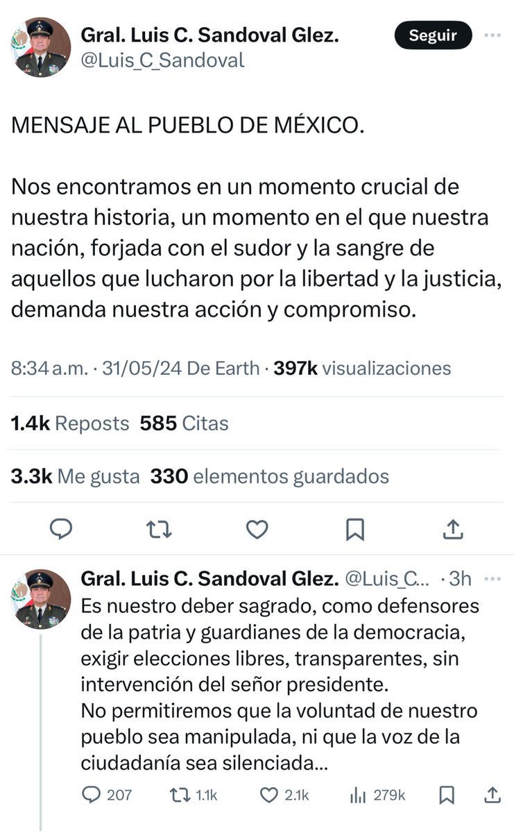 GuacamayanLeaks's tweet image. Todo indica que la ruptura de la @SEDENAmx con el gobierno federal de @lopezobrador_ es real, ya circulan versiones de la destitucion de @Luis_C_Sandoval por sus diferencias con #amlo 

#GuacamayaLeaks
#GuacamayaNews