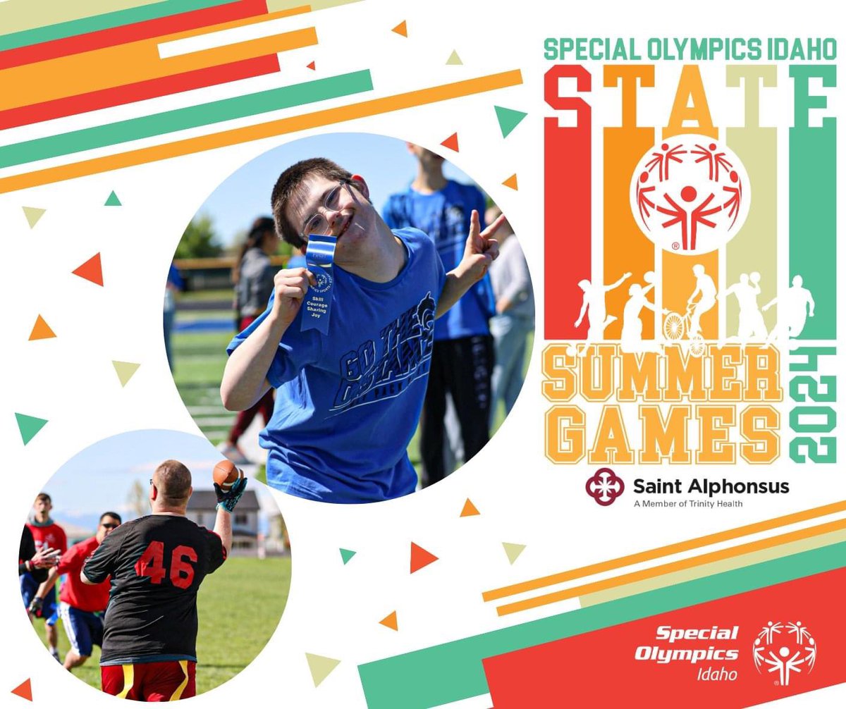 The #IdahoStateSummerGames begin just ONE WEEK from today with Opening Ceremonies! Which event are you most excited about? 🚴‍♂️🏀🏈🏊‍♂️🏃‍♀️ #SpecialOlympicsIdaho #InclusionRevolution