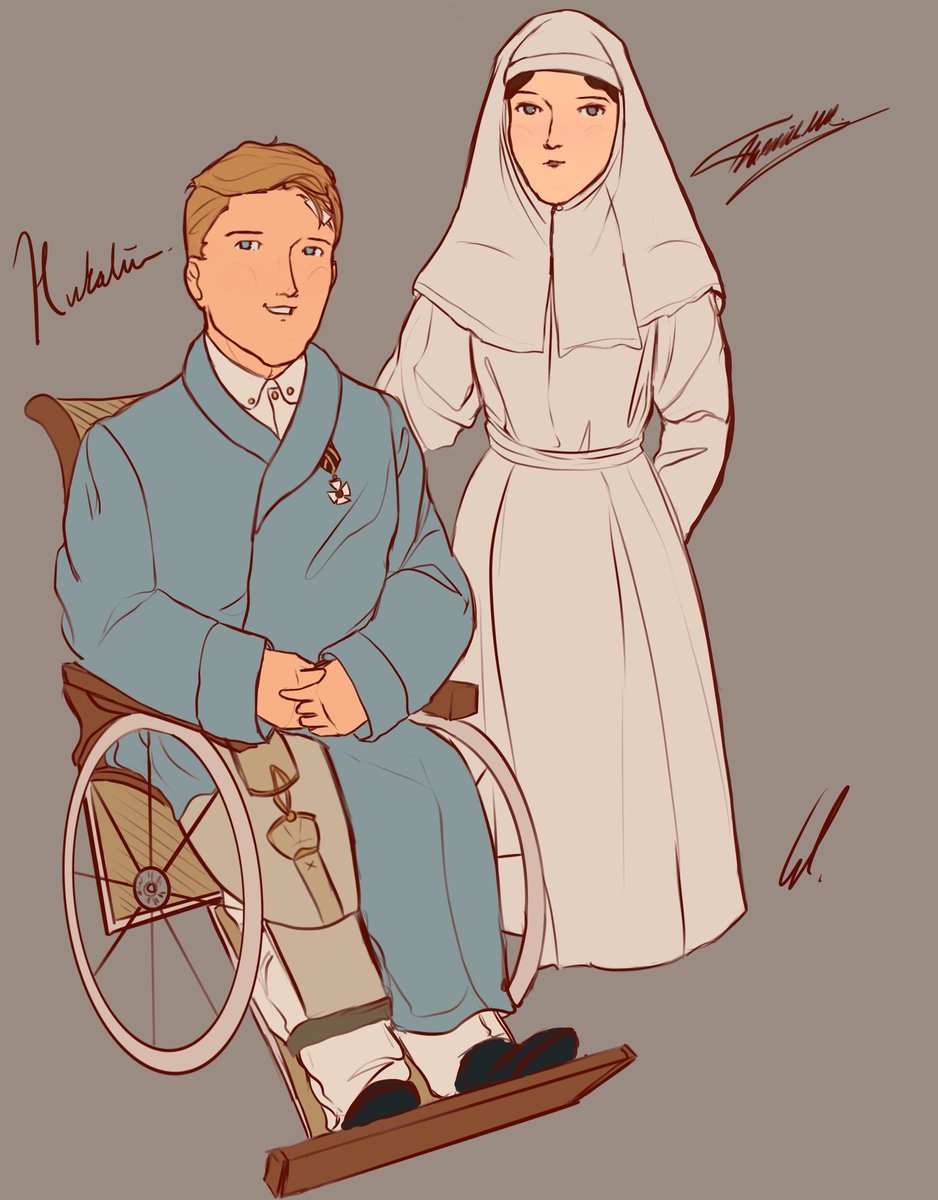 realartofcal's tweet photo. June 1916 vs October 1916.
Flats of Nikolai's progress at the infirmary!

#ww1art #artofcal #russiancivilwar #ww1 #russianhistory #historicalart https://t.co/Z9bSYVmsjX