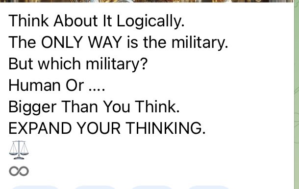 Yap. Expand your thinking @loop Human military … they still serve their superiors