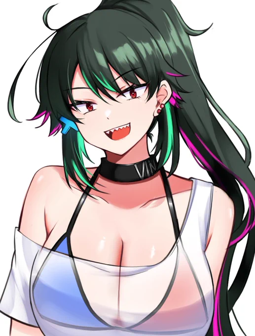 "初めましての方"優先で!自分が気になった人こんな感じで描きます!(顔良ッ!とかデザインカッケェ!とかデッッ!とか!)#RTしたVtuberさんを描くフォロー頂ければ、描く可能性上がるかもです。 