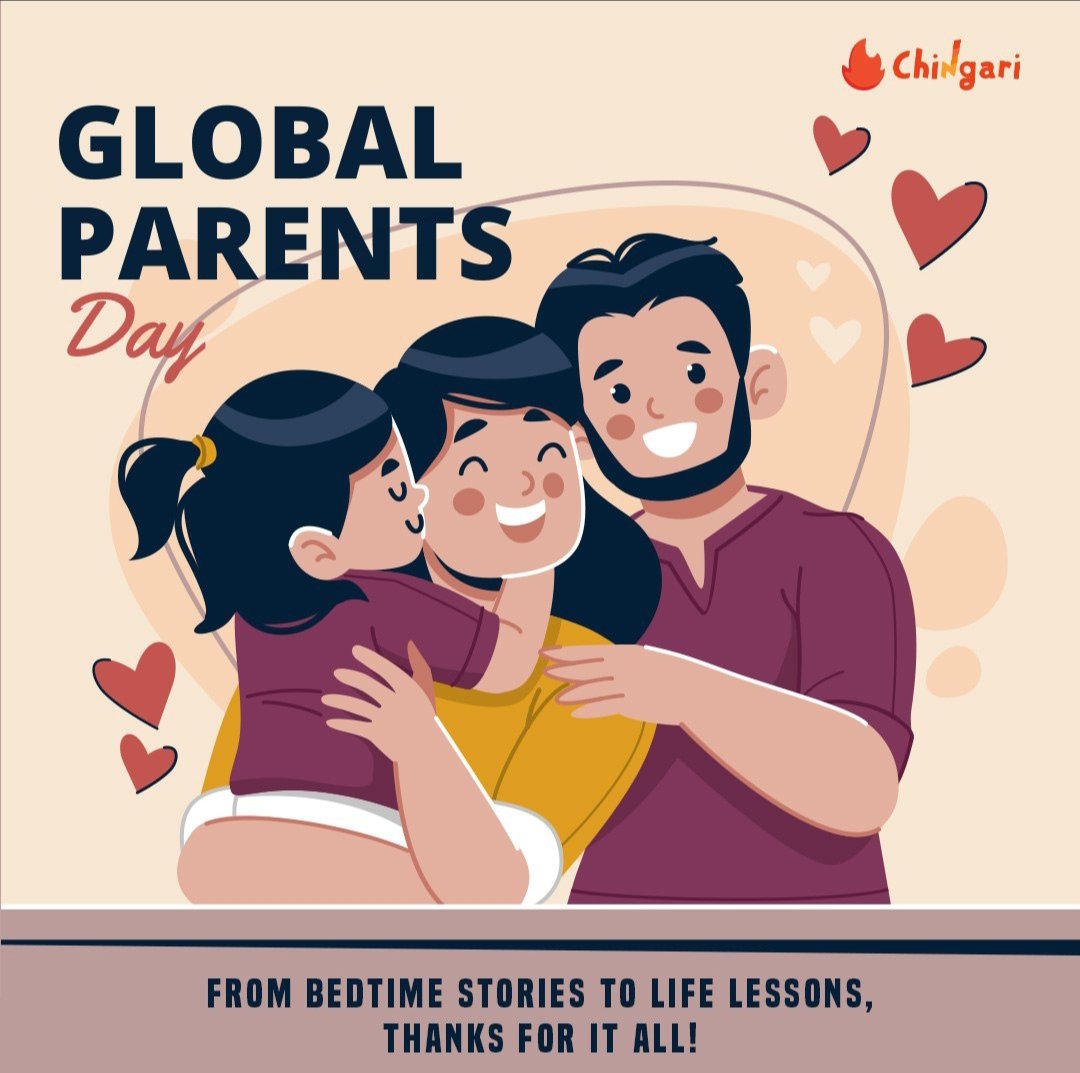 On this Global Day of parents, we honor the superheroes in our lives. Your endless love and support shape our dreams and future. Thank you for being amazing parents. 
$Gari
@Chingari_IN