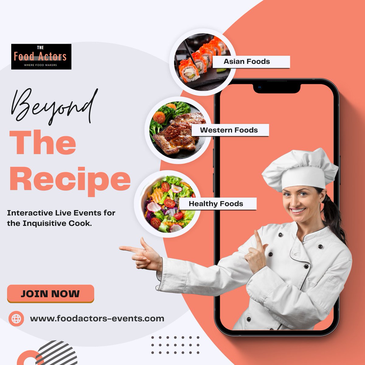 Foodactors's tweet image. FoodActors doesn't just show you what to cook – it empowers you to understand why. Our live streams are more than demonstrations; they're interactive discussions.

#FoodActors #culinaryeducation #interactivecooking 

Website: foodactors-events.com