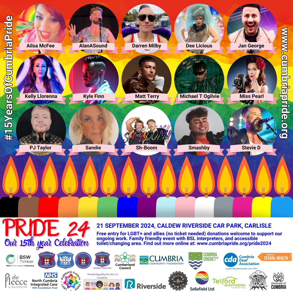 HAPPY PRIDE MONTH 🏳️‍🌈🏳️‍⚧️

16 weeks to go until Pride 24, and we’re so excited!! Here’s the 15 who are coming to celebrate 15 years of Cumbria Pride …

#PrideMonth20224 #PrideMonth24 #PrideMonth #Pride #CantWaitForCumbriaPride #15YearsOfCumbriaPride #CumbriaPride #LGBTplus #LGBT