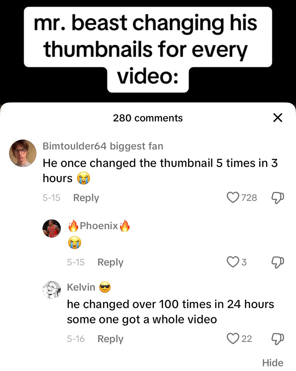 BoxyNAW's tweet image. 🚨‼️BREAKING NEWS: TIKTOK USERS LEARN THAT THUMBNAILS ARE ACTUALLY (at least almost) THE MOST IMPORTANT FACTOR IN MAKING A YOUTUBE VIDEO DO WELL😲🤯‼️🚨