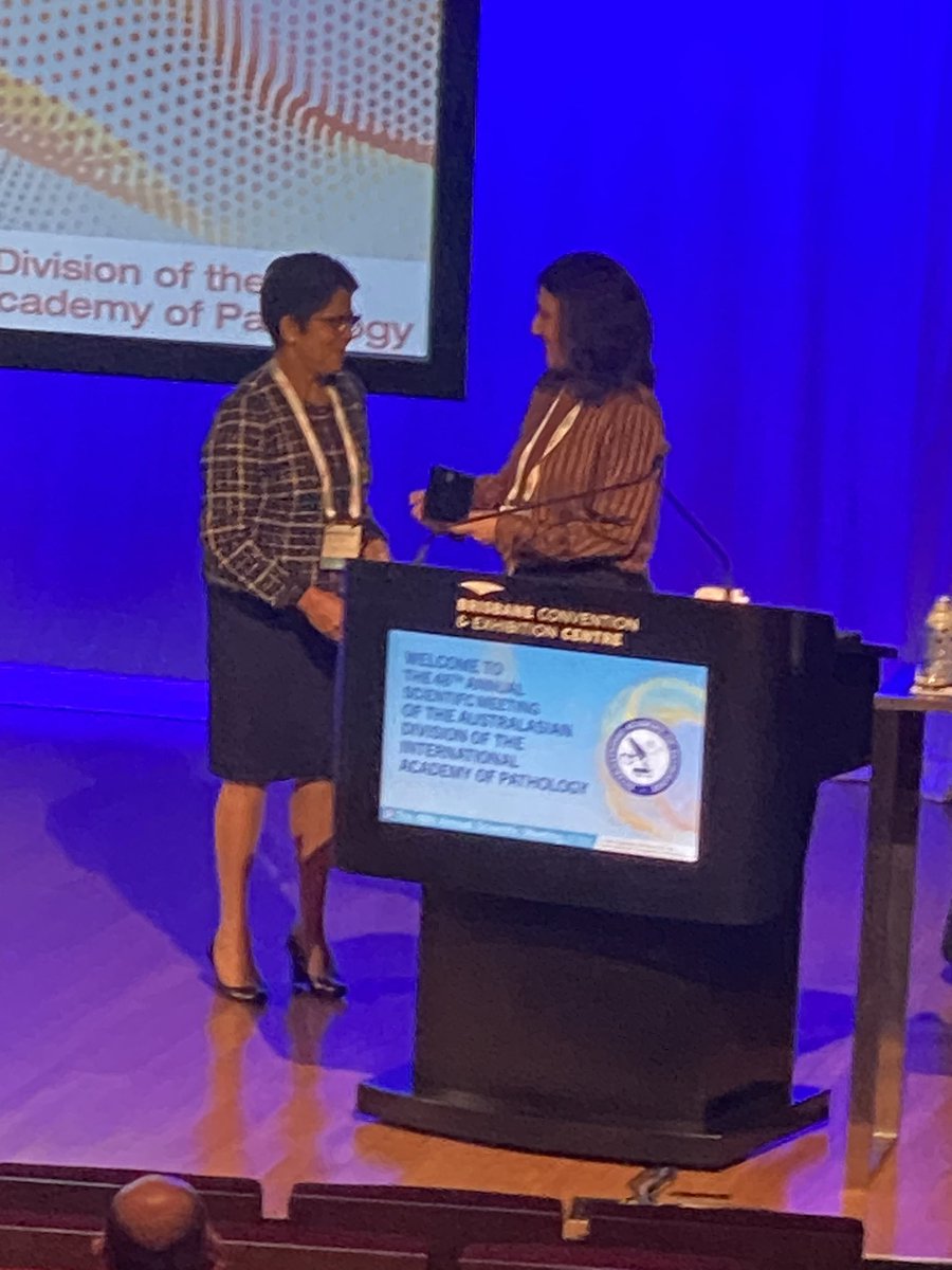 CatrionaMckenz5's tweet photo. Congratulations to @WendyCoope17790 for her distinguished pathologist award at the @IAP_AUS - so many outstanding achievements, a true pioneer @GuptaRuta @ProfRScolyerMIA @priyanthi_k2017 @FionaMacPath https://t.co/RdwZbwY2QU