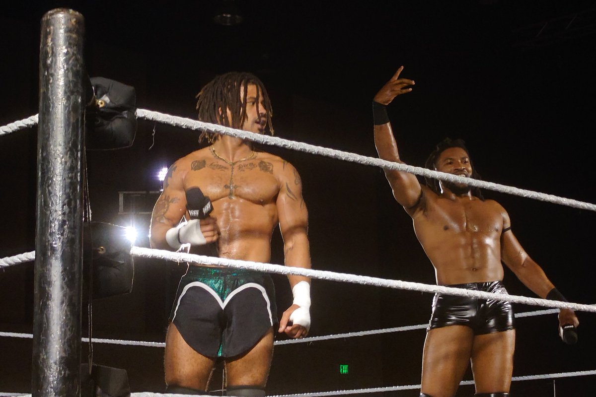 JeffReidUP's tweet image. #NXTTampa It's a bitter pill to swallow for the Gallus Boys. @WesLee_WWE and @_trickwilliams address their past problems and put them in the rear view.  #GBOT