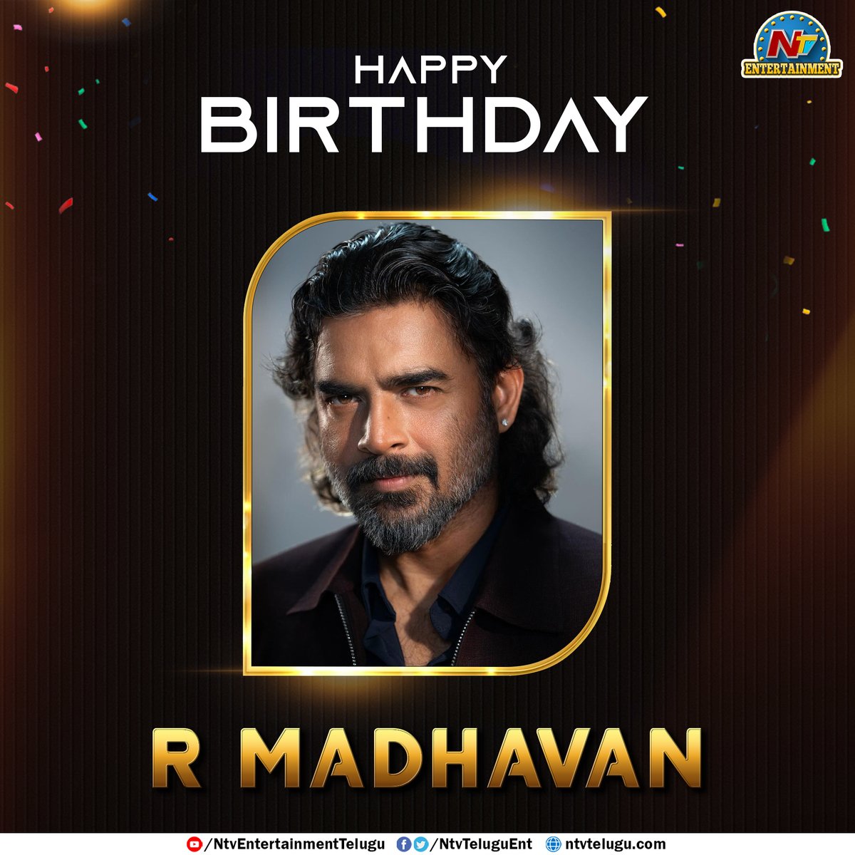 Join us in Wishing @ActorMadhavan A Very Happy Birthday. #HappyBirthdayMadhavan #HBDMadhavan #Madhavan #NTVENT