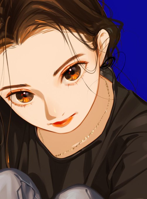 「brown hair forehead」 illustration images(Latest)