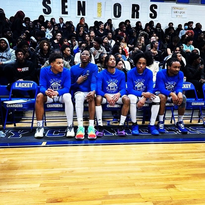 Class of 2024 Lackey High School 🏀graduates. Proud of these guys. They have worked hard on and off the court. Excited to see what the future holds for them 💙