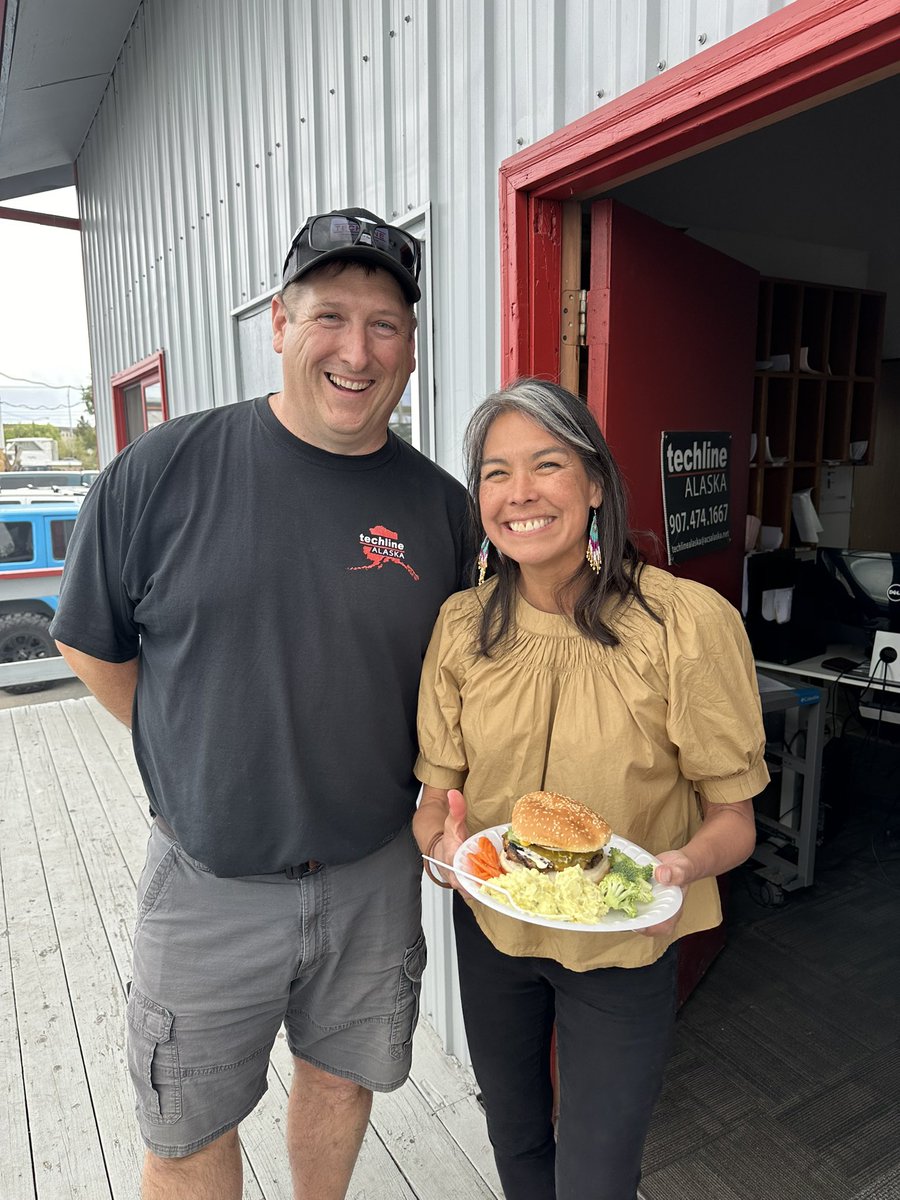 At the AMA Summer kick-off BBQ. Responsible mining is a key part of our economy in the Interior. My grandfather first emigrated from Sweden to be a miner long before Alaska was a state. Mining employs Alaskans &amp; will provide economic returns for our state for generations. #akleg