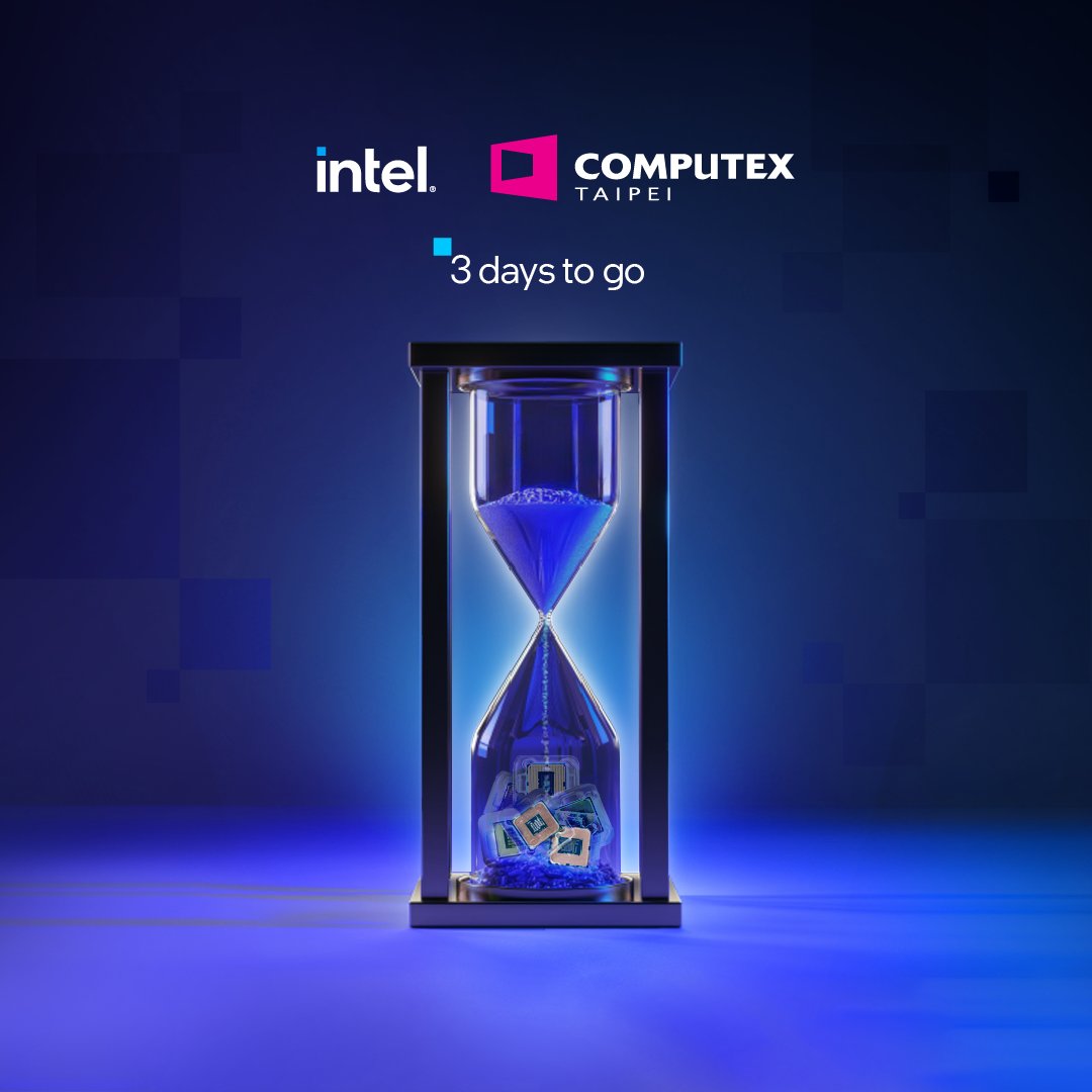 3 more days to go for #COMPUTEX2024!

Set a reminder for the livestream here: intel.ly/3R8kEhZ

#AI #Intel