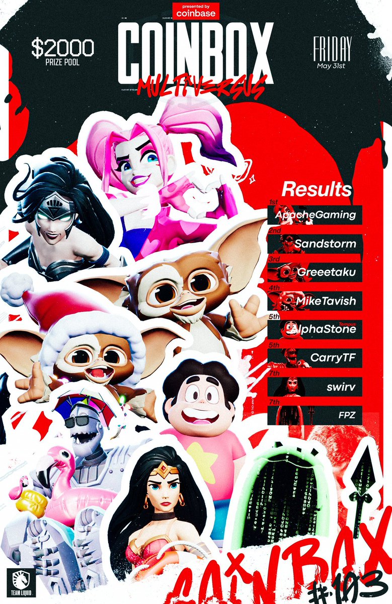 YOUR MULTIVERSUS COINBOX TOP 8

AND YOUR CHAMPION: <a href="/ApacheGaming2/">Apache Gaming</a> 🏆