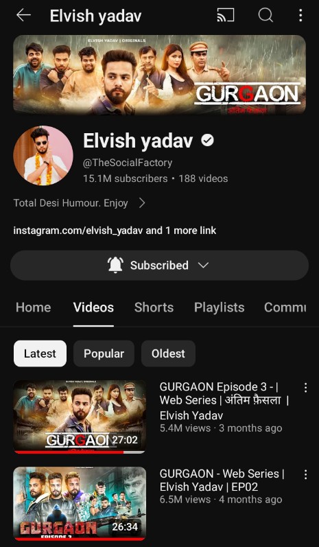 Jab roast video aae to uspe sab 10+ ache ache comments Krna and galat comments ko reply krne ki jagah sare ache comments ko like Krna taki achhe comments upar dikhe ♥️🙏

Jitna galat comments ko reply kroge wo utne upar dikhenge 

#elvishyadav #elvisharmy