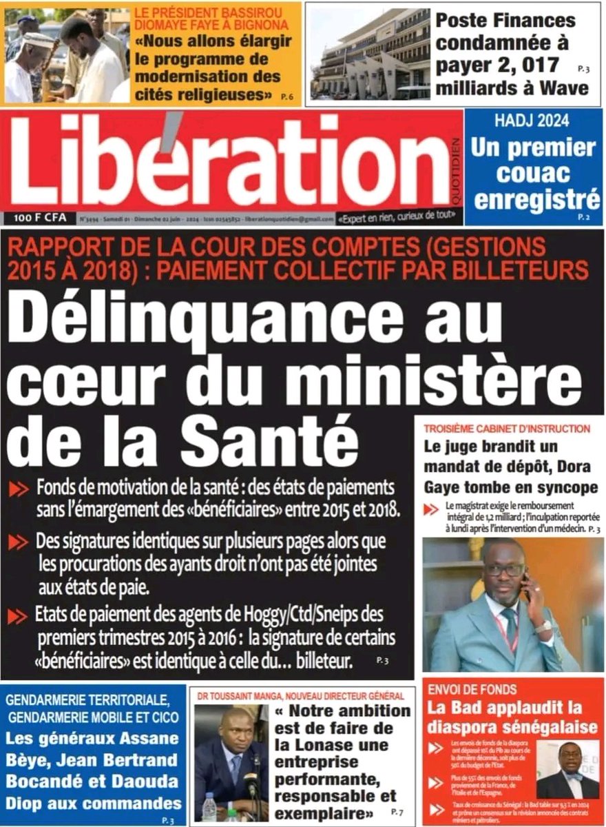 SalamDiadhiou's tweet image. Comment la santé est tombée malade 🤔
#FreeSenegal