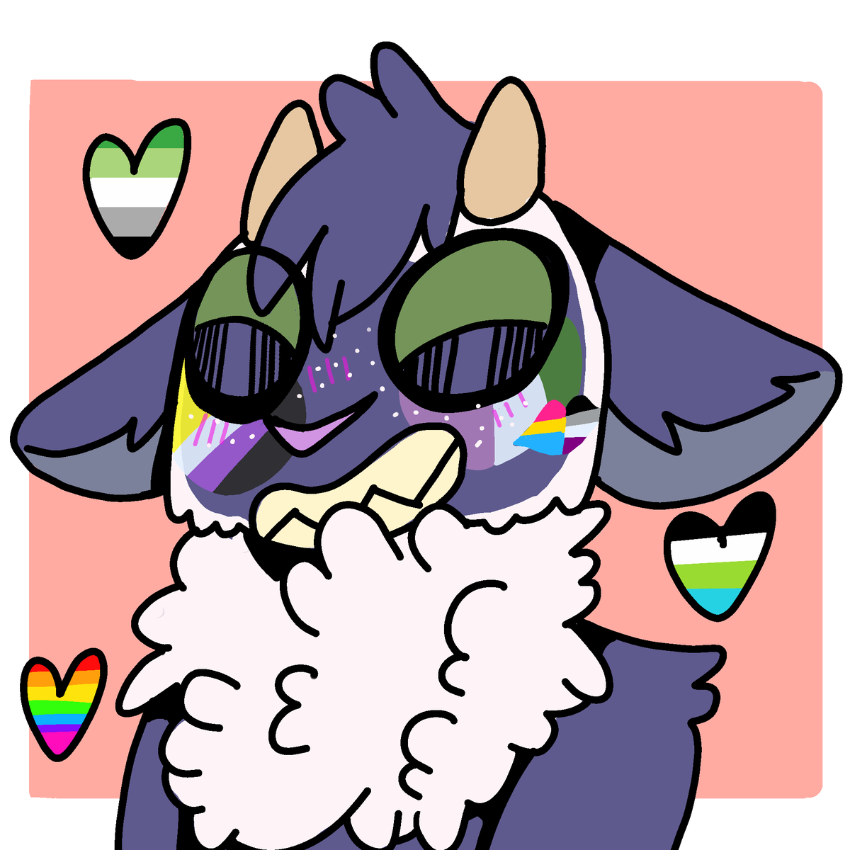 HauntedMoss's tweet photo. HAPPY PRIDE
Have a completed pride comm for @weed_bones https://t.co/HWPpGxDnAD