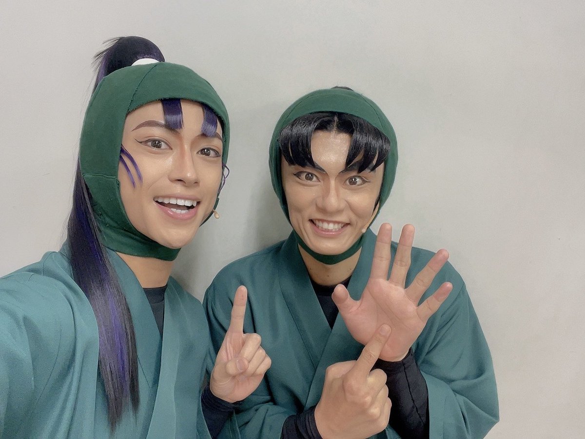 18公演目終了いたしました
ご来場誠にありがとうございました😊

六いの日ということで2人でアフタートークさせて頂きました！
ありがたい限りです☺️

残りの公演もギンギンで完璧に行きましょう🔥✨

＃忍ミュ
＃六い