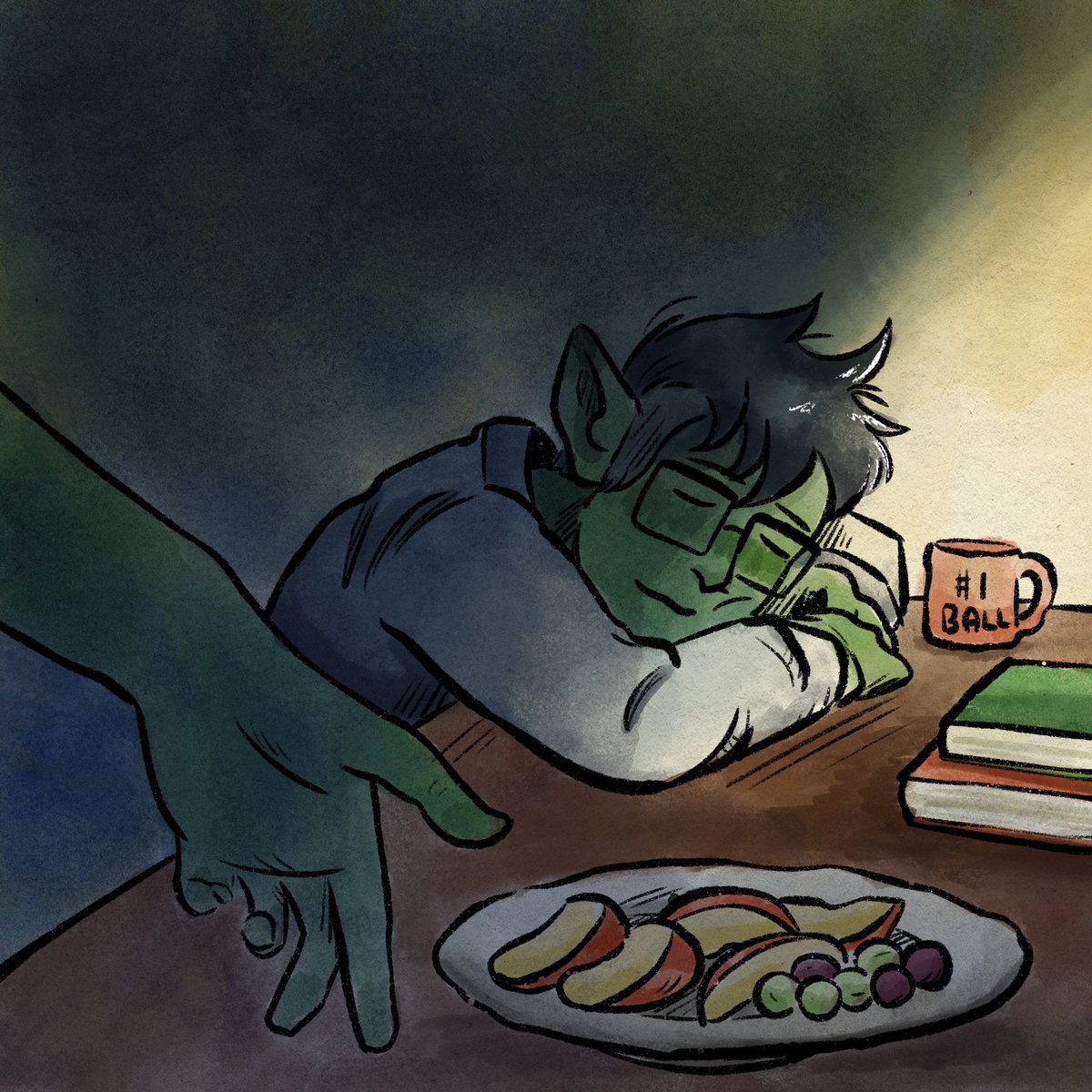 steadfastpetrel's tweet image. Hey there! I’m Keegan (any pronouns) and I’m a big fan of all things comics and TTRPGs! ✨
I mainly use this account for sharing fanart and comics, so feel free to check out my portfolio at steadfastpetrel.com or toss me an email at steadfastpetrel@gmail.com for work talk!