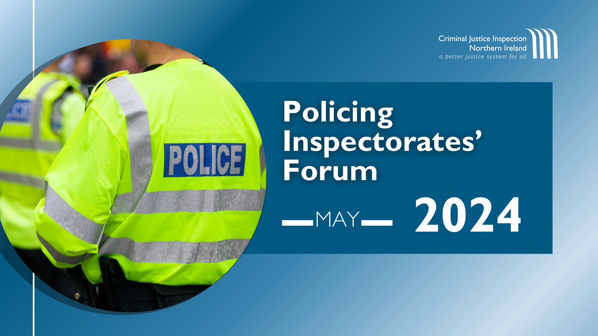 This week we will be hosting the Five Nations Policing Inspectorates' Forum bringing together colleagues from across the UK and the Republic of Ireland to discuss issues of mutual interest and learn from each other. #abetterjusticesytemforall