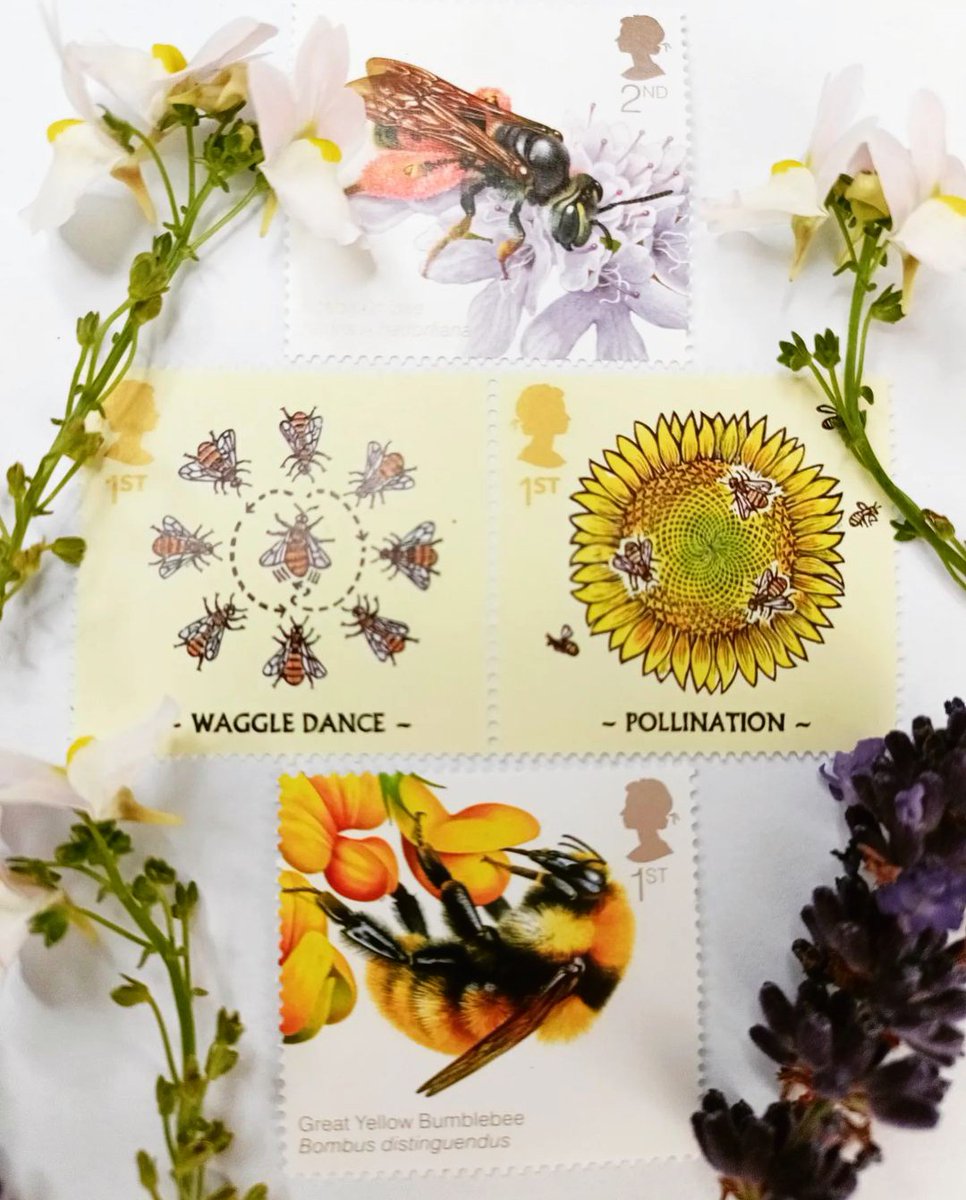 Happy World Bee Day! 🐝 There are many more stamps featuring Bees, but here are just a few to get you Buzzing 🐝 #WorldBeeDay #Stamps