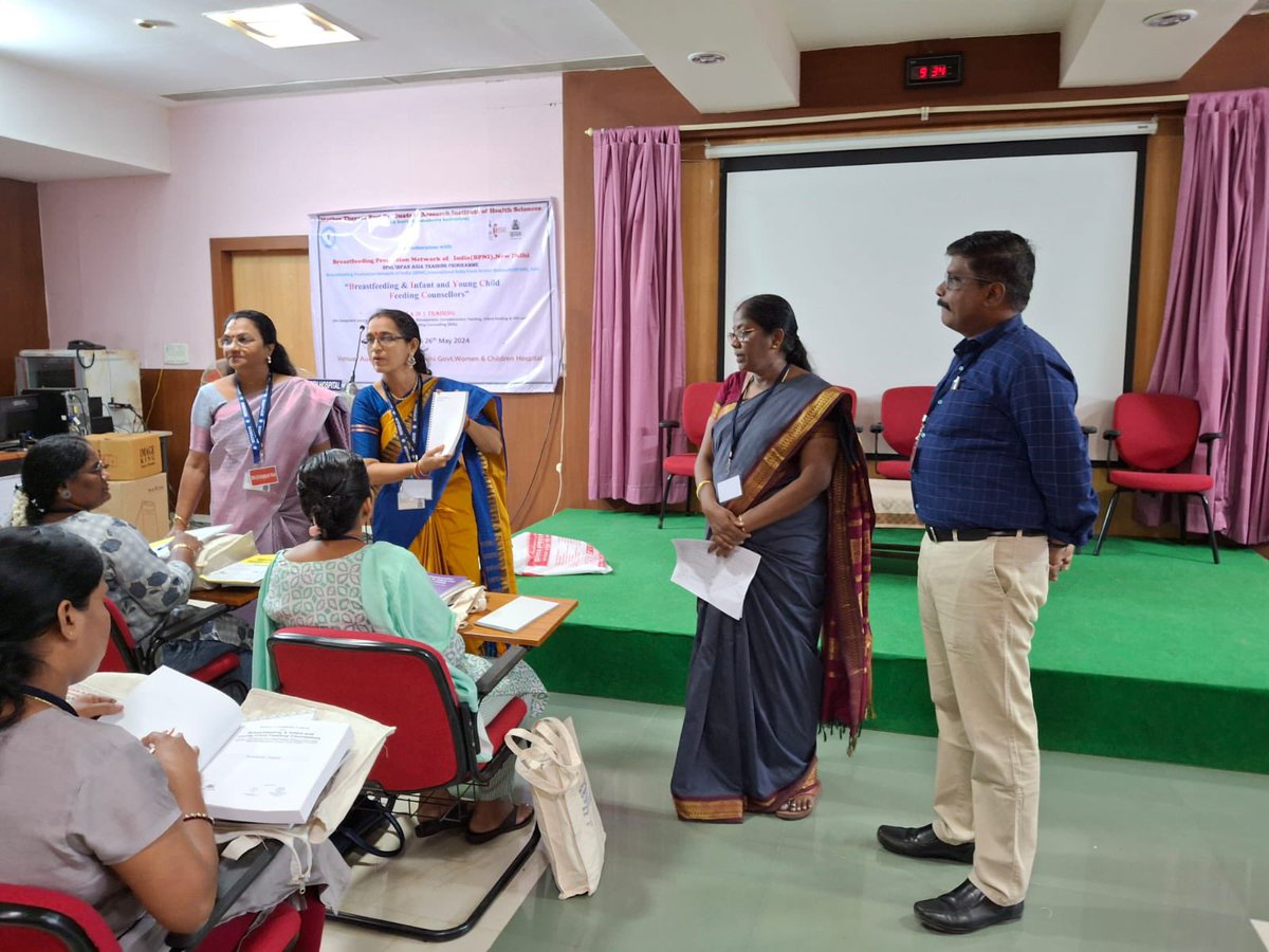 BPNI’s IYCF 4 in 1 Training course in Pudhucherry commenced today (20 May 2024) at Rajiv Gandhi Women and Children Hospital, Govt. of Pudhucherry #breastfeedingsupport #breastfeeding