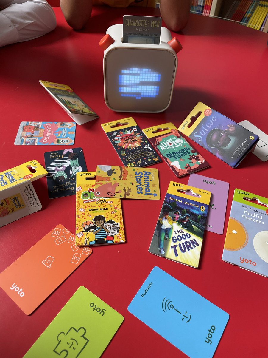 Our #ChaseRewardingFutures YOTO delivery arrived today! We're so excited to start listening to some wonderful stories! Thank you @chase_uk and @Literacy_Trust @EdISGlasgow @literacyfor_ALL