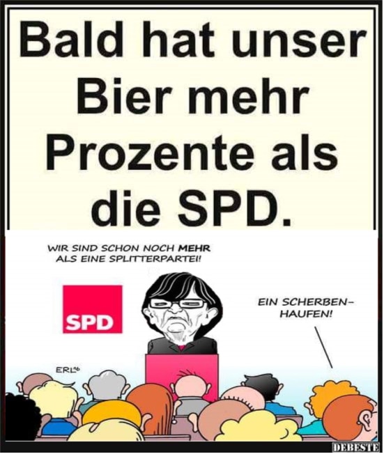 Und das ist auch absolut verdient und gut so! #SPD #Bier