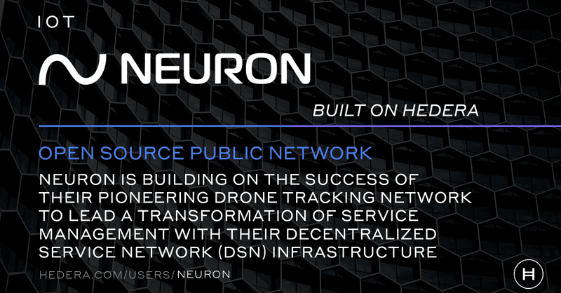 hedera's tweet photo. 🌐 Legacy #IoT networks present a number of challenges addressable by #web3. 

@Neuron_World's #DePIN solutions are positioned to revolutionize the connected economy - bringing trust, efficiency, and innovation to enterprises and users with #Hedera.

➡️ https://t.co/csMf7hGQ3o https://t.co/T056YG1FWe