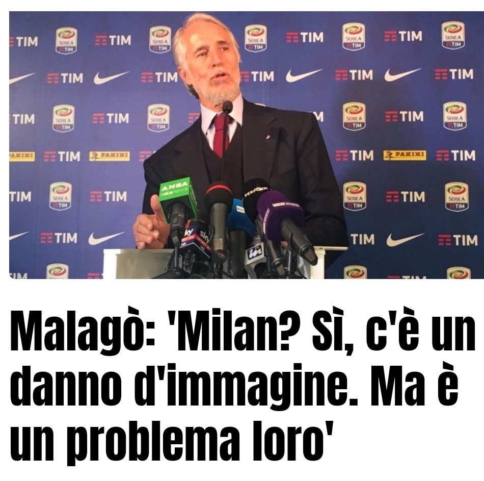 È lo stesso Malagò?