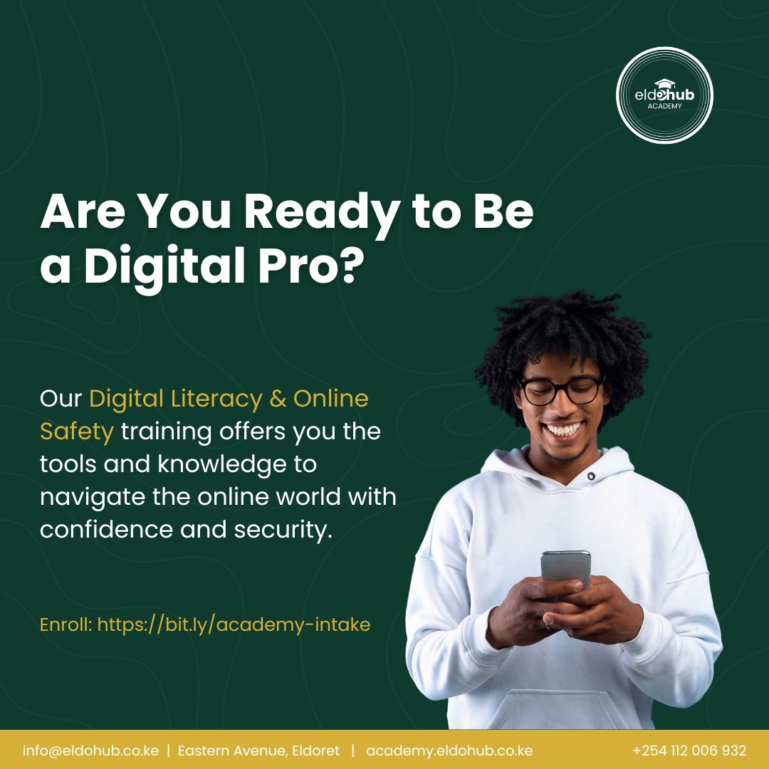 Future ni Tech! And it all starts with building your digital skills ensuring you're prepared for the future. Enroll for our Digital Literacy & Online Safety Training this JULY. Your path to tech greatness starts here. Enroll here: bit.ly/academy-intake