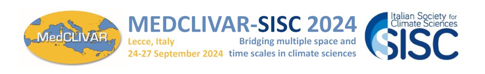 CNR ISAC (@cnrisac) on Twitter photo Abstract submission deadline: 17 June 2024❗️
🗓️ 24-27 September 2024
📍 <a href="/unisalento/">UniSalento</a>, Lecce (Italy)
The MedCLIVAR Network and the <a href="/SISC_climate/">SISC</a> are inviting to participate in the 7th MedCLIVAR and the 12th SISC Annual Conference.
More info isac.cnr.it/en/events/7th-…
<a href="/CmccClimate/">Fondazione Cmcc</a> Abstract submission deadline: 17 June 2024❗️
🗓️ 24-27 September 2024
📍 <a href="/unisalento/">UniSalento</a>, Lecce (Italy)
The MedCLIVAR Network and the <a href="/SISC_climate/">SISC</a> are inviting to participate in the 7th MedCLIVAR and the 12th SISC Annual Conference.
More info isac.cnr.it/en/events/7th-…
<a href="/CmccClimate/">Fondazione Cmcc</a>