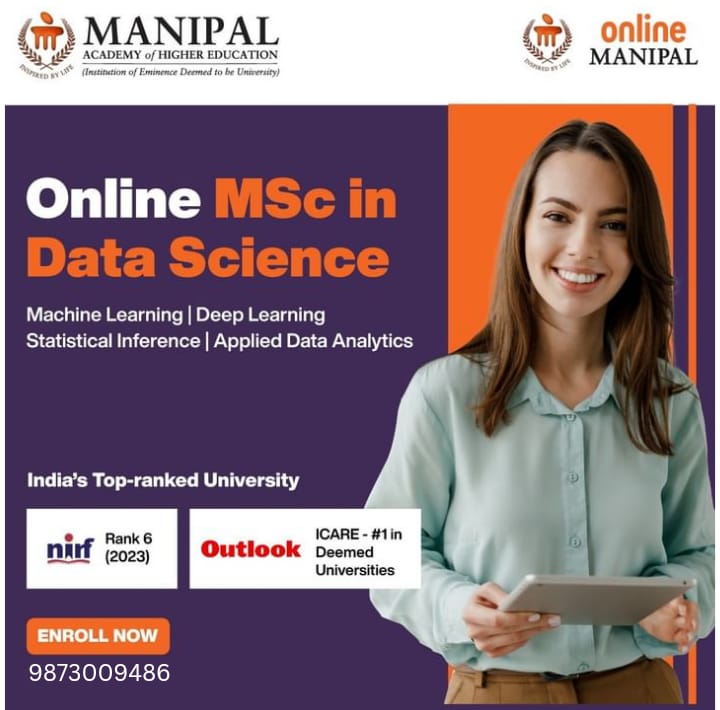 onlinemanipal Master the top skills that Data Science recruiters want right now with these UGC-entitled programs from Manipal Academy of Higher Education! MSc in Data Science Online | 2 Years.
Admission Open 2024
Enroll Now 9873009486