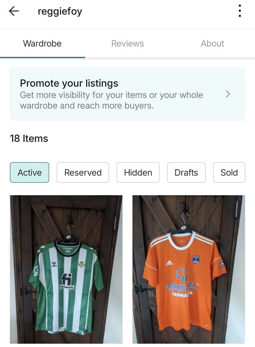 Selling a load of my football shirts on Vinted this week. Take a look?

Nothing Villa related unfortunately but some great pieces.

vinted.co.uk/member/1050884…