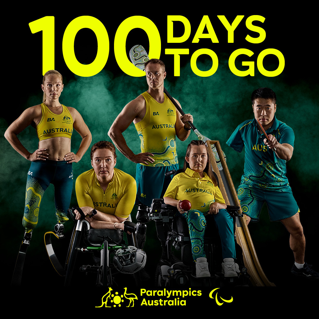 100 DAYS TO GO until the Paris 2024 Paralympic Games 🥳🎉

We can't wait, bring it on 🚀